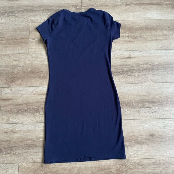 TNA Dress Hayeswater t-shirt dress navy stretchy jersey cotton small - Picture 3 of 7